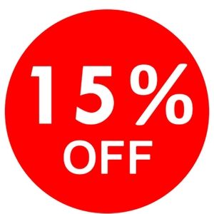 15% off 2 items or more! Heart to get a discount too!!!